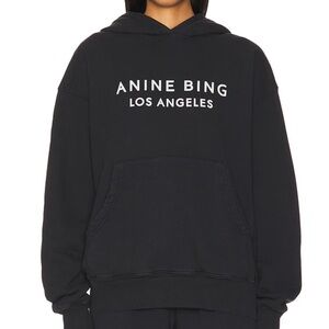 NWT- Anine Bing Alto Hoodie, Black, Size Large. Oversized fit.